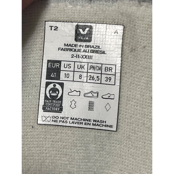 VEJA V-15 White Leather High Top Sneakers Women’s 10 • Minimalist Classic - Picture 8 of 12